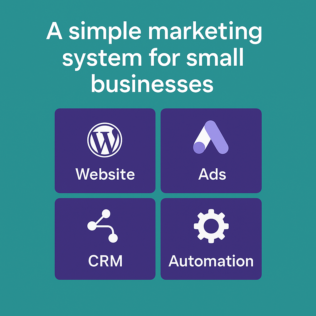 a simple marketing system for small businesses